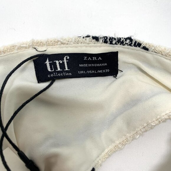 Zara TRF Striped Sleeveless Mini Sheath Dress - Black/White, Size Large NWT - Picture 3 of 10